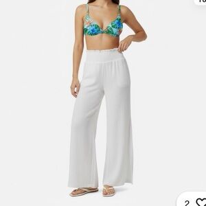 Joie Cotton Gazue Wide-Leg Pants